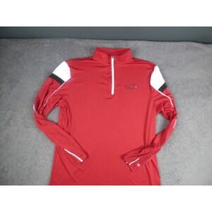 Colosseum Arkansas Razorbacks Mens Large Red Quarter Zip Pullover Shirt